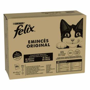 80x85g Felix Original vidéki válogatás nedves macskatáp kép