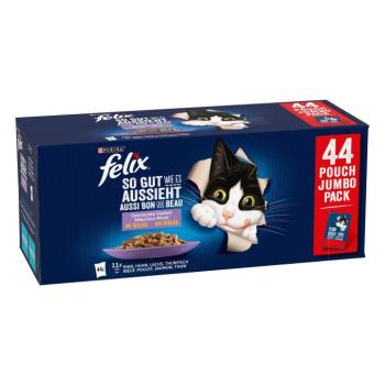 88x85g Felix Fantastic hús- & halválogatás nedves macskatáp 25% kedvezménnyel kép