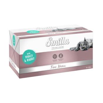 8x100g Smilla Fine Menu nedves macskatáp- Pulyka & nyúl kép