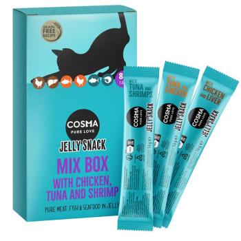 8x14g Cosma Jelly Snack aszpikos jutalomfalat vegyesen macskáknak kép