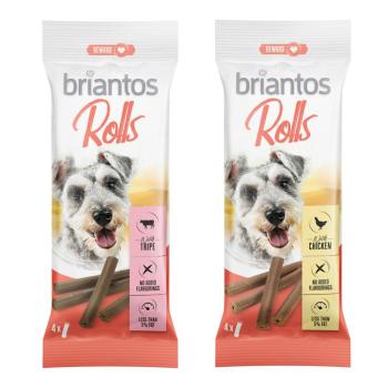 8x65g Briantos Rolls kutyasnack Vegyes csomag (4 x csirke + 4 x pacal) kép