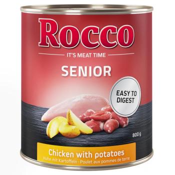 8x800g Rocco Senior Csirke & burgonya nedves kutyatáp kép