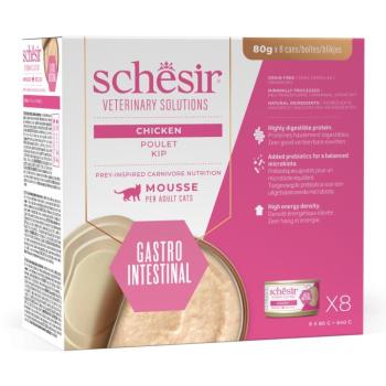 8x80g Schesir Veterinary Solutions Gastro Intestinal csirke nedves macskatáp kép
