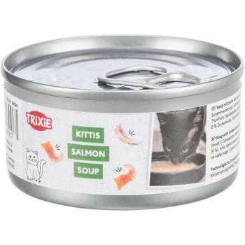 8x80g Trixie Kittis Soup macskasnack - Csirke & lazac