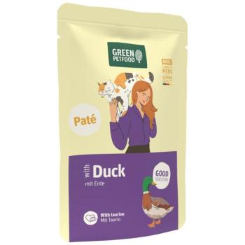 8x85 g Kacsa Green Petfood Paté Kacsa - Good Digestion nedves macskatáp kép