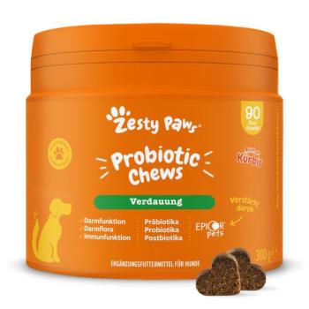 90db Zesty Paws Probiotic Chews sütőtök étrendkiegészítő kutyáknak kép