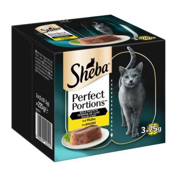96x37,5g Sheba Perfect Portions Csirke pástétomban nedves macskatáp kép