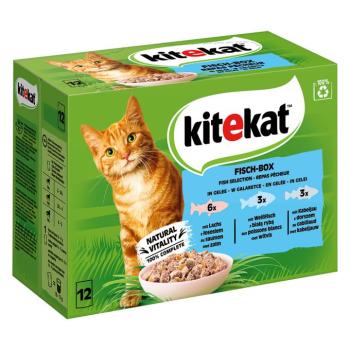 96x85g Kitekat Halválogatás aszpikban nedves macskatáp kép