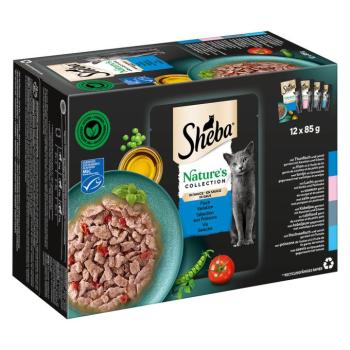 96x85g Sheba Nature's Collection szószban halválogatás nedves macskatáp kép
