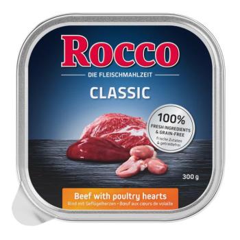 9x300g Rocco Classic tálcás nedves kutyatáp 9 x 300 g- Marha & szárnyasszív kép