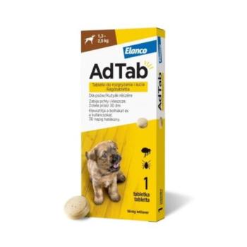 AdTab Rágótabletta Kutyák részére 1,3-2,5 kg 3db kép