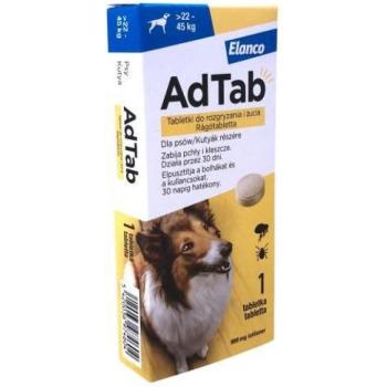 AdTab Rágótabletta kutyáknak 22-45 kg 900 mg kép