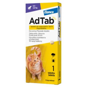 AdTab Rágótabletta Macskák Részére 0,5-2kg 3db kép