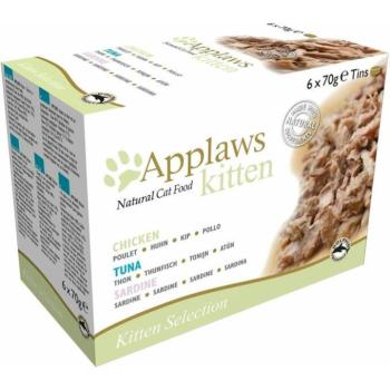 Applaws Kitten Selection chicken/tuna/sardine 6x70 g kép