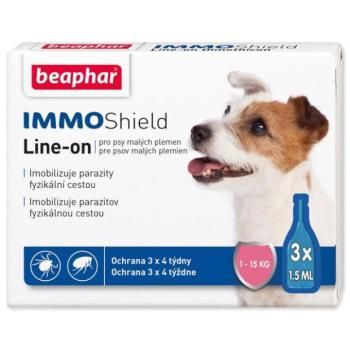 Beaphar Line-on pipetta IMMO Shield pes S 3x1,5 ml kép