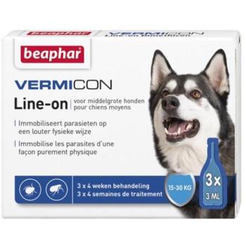 Beaphar Vermicon Dog Line-on Spot-on M 15-30 kg 3x3 ml kép