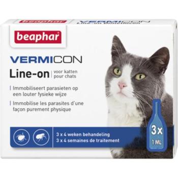 Beaphar Vermicon spot-on macskáknak 3x1 ml kép
