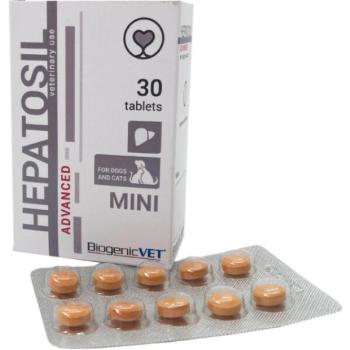 BiogenicVet Hepatosil Advanced Mini tabletta 30 db kép