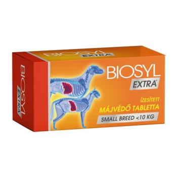 Biosyl Extra® Small Breed (< 10 kg) ízesített májvédő tabletta 30 db tabletta kép