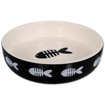 Bowl Magic Cat kerámia mintás hal fekete 13x4cm 260ml kép