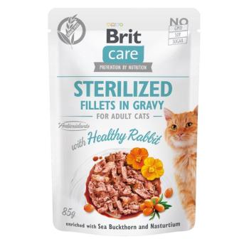 Brit Care Cat Sterilized Fillets in Gravy with Healthy Rabbit 85 g kép