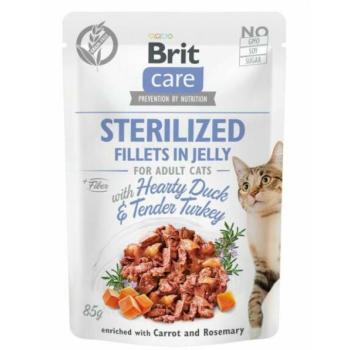 Brit Care Sterilized Fillets in jelly Adult duck & turkey 85 g kép