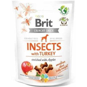 Brit Crunchy Crakcer Insect&Turkey rovarok pulykával és almával 200 g