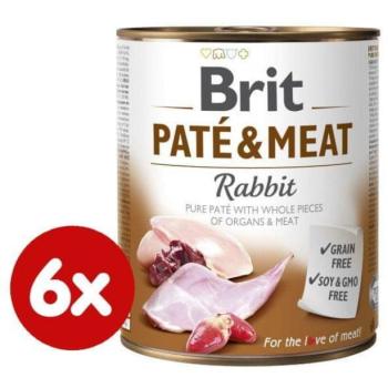 Brit Paté & Meat Rabbit 6x400 g kép