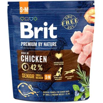 Brit Premium by Nature Senior Small Medium Chicken 1 kg kép