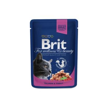 Brit Premium Cat Pouches with Salmon & Trout 4x100 g kép