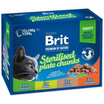 Brit Premium Sterilised Plate Chunks 12x100 g kép