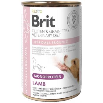 Brit Veterinary Diet Hypoallergenic Monoprotein kutyakonzerv - bárány 400 g kép