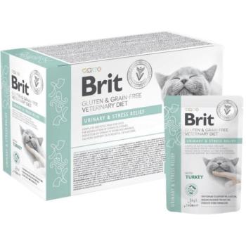 Brit Veterinary Diet Urinary & Stress Relief 12x85 g kép