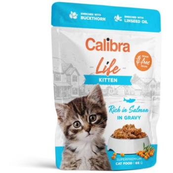 Calibra Life Kitten salmon 85 g kép