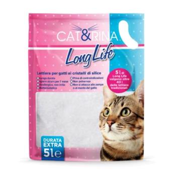Cat&Rina Long Life Szilikonos Macskaalom 5L kép