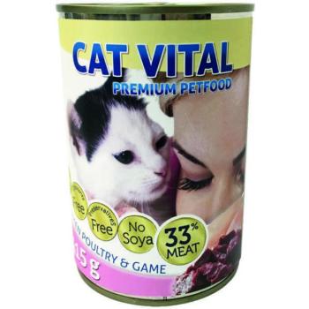 Cat Vital Kitten poultry and venison 415 g kép