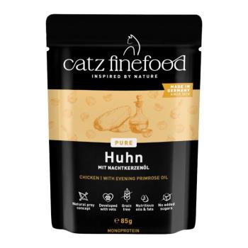 24x85g catz finefood Pure csirke tasakos nedves macskatáp kép