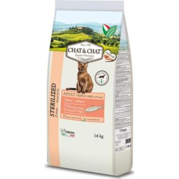 Chat&Chat Sterilized salmon 14 kg kép