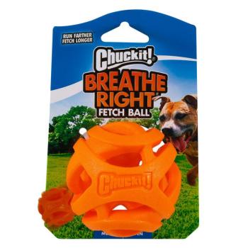 Chuckit! Breathe Right Fetch Ball lyukacsos kutyalabda, M: Ø 6,5 cm kép