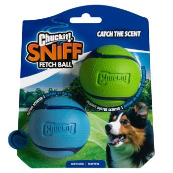 Chuckit! Sniff Fetch Ball Duo Pack kutyalabda, M méret, kb. Ø 6,5cm, 2db kép