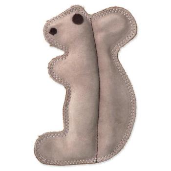 Dog Fantasy Dura-fused sípoló mókus játék, bőr és juta 20cm kép