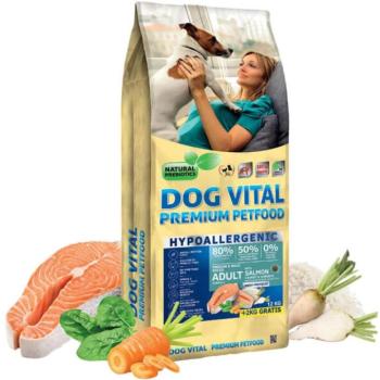 DOG VITAL Hypoallergenic Adult Medium & Maxi salmon, carrot & spinach 12 kg kép