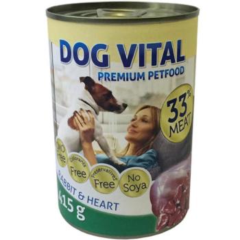 DOG VITAL Rabbit & Heart 415 g kép