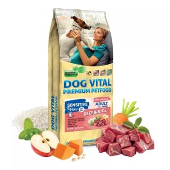 Dog Vital Sensitive Adult Beef&Rice All breeds száraz kutyatáp - marha, rizs 12 kg kép