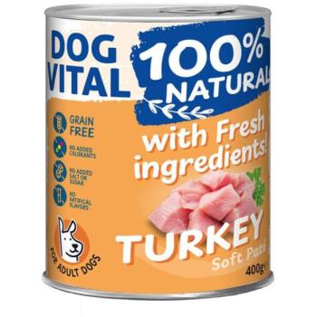 DOG VITAL Turkey paté 400 g kép