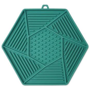 Epic Pet Lick&Snack nyalószőnyeg hatszögletű világoszöld 17x15cm kép