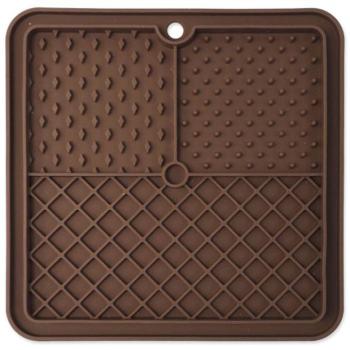 Epic Pet Lick&Snack nyalószőnyeg négyzet barna 20x20cm kép