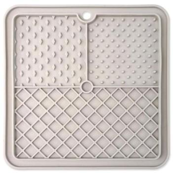 Epic Pet Lick&Snack nyalószőnyeg szögletes világosszürke 20x20cm kép