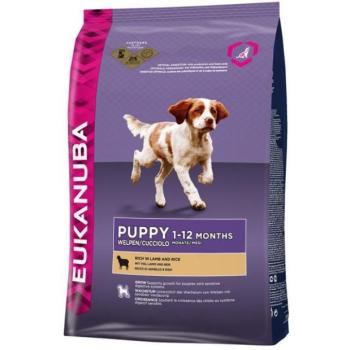EUKANUBA Puppy & Junior rich in Lamb & Rice 12 kg kép