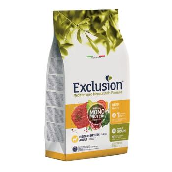 Exclusion Mediterraneo Monoprotein Formula Medium Breed száraz kutyatáp - marha 12 kg kép
